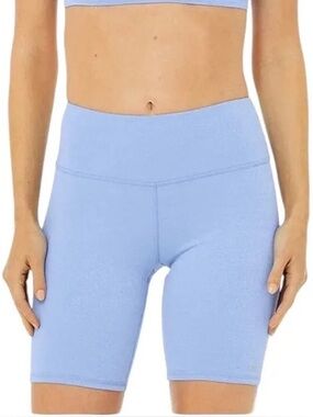 Alo Yoga Glitter High Waisted Biker Shorts 7.5" Size small